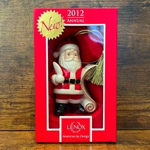 Lenox 2012 Naughty or Nice Santa Ornament in Original Box, Limited Edition